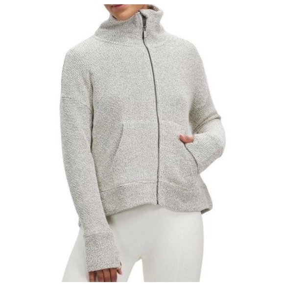 SWEATY BETTY Restful Boucle Zip Through Jacket - Picture 8 of 8